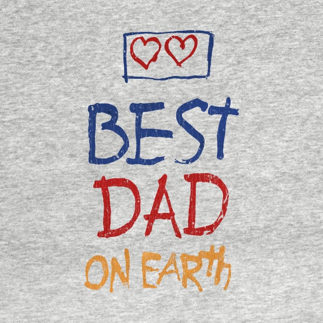 80S Best Dad On Earth Father'S Day by RASRAP